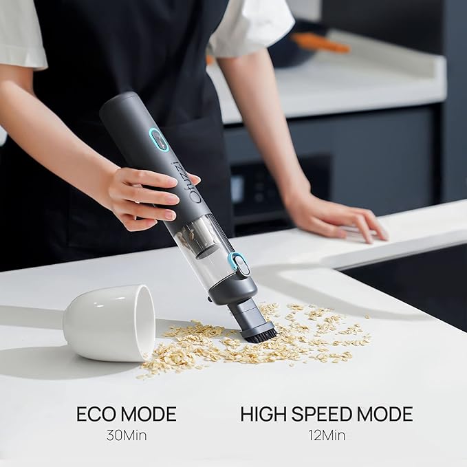 Ofuzzi H8 Apex Car Vacuum Cleaner, Portable Handheld Vacuum with 12000Pa High Power, Ultra-Lightweight 1.2lbs, USB-C Fast Cha