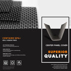 JSWAN Carbon Fiber Steering Wheel Panel Cover Fit for Tesla Refreshed Model 3 Highland Performance (2024+) Model Y Juniper (2025+) Steering Wheel Frame Trim Cover Accessories (Matte Plain Weave)