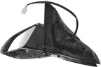 TRQ 2 Piece Driver and Passenger Side Mirror Assembly Set Electric Adjustment Non-Heated No Memory Black Compatible with 2009