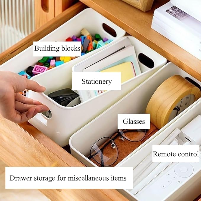 Multi-purpose small storage bins, Storing phone cases, socks, stationery,small items. PP plastic,Organizer and Storage for Si