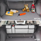 BELOMI Car Trunk Organizer, Auto Waterproof Sturdy Backseat Hanging Large Storage Collapsible Cargo Bag with Anti-Slip