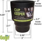 Cup Keeper Plus Car Cup Holder Adapter Expands to Hold Larger Beverage Containers up to 3.7" Diameter- Fits 32 oz Hydro Flask
