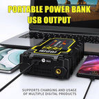 Jump Starter 4000A 12V Car Battery Booster Pack (Up to 7.0L Gas, 5.5L Diesel), Portable Power Bank with Air Compressor,
