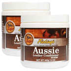 Fiebing's Aussie Leather Conditioner 2-Pack (14 oz) - Contains Beeswax to Withstand Hot Conditions - Preserve, Moisturize, St