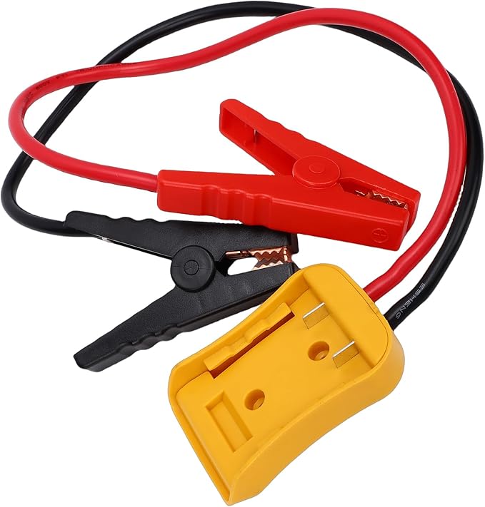 KIMISS Car Battery Jump Cable 8AWG Silicone Wire Heat Proof Automotive Jump Start Cable for SUVs Light Trucks (2FT)
