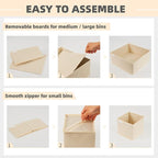 Criusia Drawer Organizer Clothes, 8 Pack Underwear Drawer Organizer, Foldable Cloth Storage Box Closet Organizers and Storage