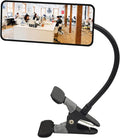 Ampper Acrylic Clip On Security Mirror, Flexible Convex Cubicle Mirror for Personal Safety and Security Desk Rear View Monitors or Anywhere (6.69" x 2.95", Rectangle)
