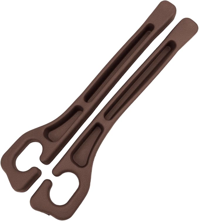 2pcs Car Seat Gap Filler, No Drop Guard Universal Gap Organizer Between Seat and Console Prevents Phone Keys Cards Falling (Brown)