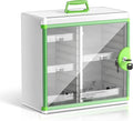 Glosen Medicine Cabinet Locking Medicine Cabinet Wall Mounted【 Green 13.6 x 13.4 x 6.5 Inch 】 Portable Storage Container Big 