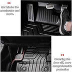 KUST 3D Floor Mats for Ford Mustang 2015-2025 2026 (NOT for Mach-E), All Weather TPE Rubber Car Mats for Mustang Accessories 2 Row Floor Rear Odorless Non-Slip High Edges