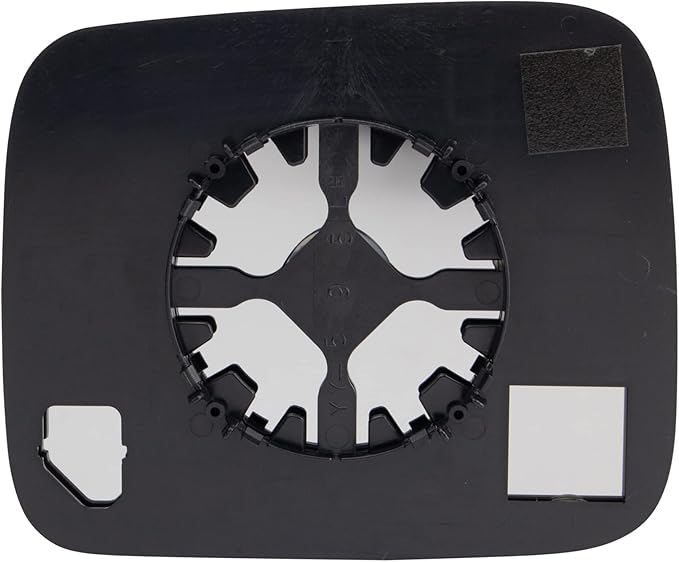 TRQ Driver Side Mirror Glass with Backing Plate Snap On Compatible with 2015-2018 Jeep Renegade CH1324136