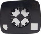 TRQ Driver Side Mirror Glass with Backing Plate Snap On Compatible with 2015-2018 Jeep Renegade CH1324136