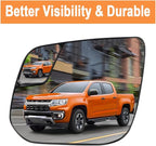 Senzeal Driver Side Heated Mirror with Blind Spot Mirror for Chevrolet Chevy Colorado GMC Canyon 2015-2022 Rearview Mirrors Glass Replaces 23191160 (Left Side)