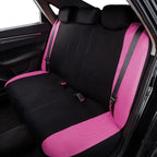 Flying Banner Butterfly car seat Covers ful Set Fashion Universal Lady Woman Female Rear Bench Split Colorized (Full Set, Pin