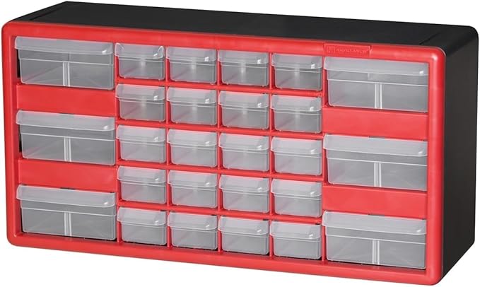 Akro-Mils 26-Drawer Plastic Drawer Storage Cabinet for Garage Organization, Bead Organizer, Building Bricks Storage, Teacher 