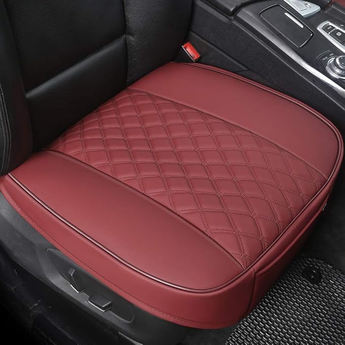 Black Panther 1 Piece PU Car Seat Cover Front Seat Protector Compatible with 90% Vehicles,Embroidery,Anti-Slip & Full Wrappin