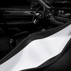 Nappa Leather Slim Stylish Steering Wheel Cover for BMW Steering Wheel Cover Interior Conversion (Black)