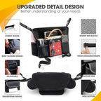 Red Diamond Car Handbag Holder Between Seats Bling Rhinestone Car Storage Bag Large Capacity Purse Phone Automotive Consoles Organizer Safe Barrier of Backseat Pet Kids