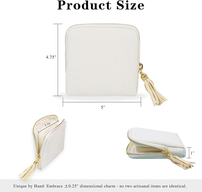 Stratalife Travel Jewelry Case Organizer for Women Portable Jewelry Box with Small Pouches for Gemstones Healing Crystal Brac