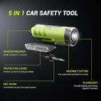 SodaRide Window Breaker Seatbelt Cutter with Flashlight,3 in 1 Car Escape Tool Key Chain,Safe Hammer Glass Breaker Under Wate