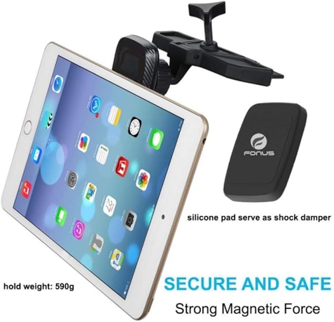 CD Slot Car Mount for Compatible with Samsung Galaxy S24/S23/S22/S21/S20/FE/Plus/Ultra Phones - Magnetic Holder Swivel Dock Strong Grip CD Player Slot