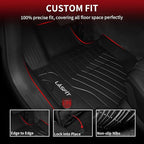 LASFIT Floor Mats for Mercedes Benz GLE SUV 2020-2026 350/450/ 53 AMG (Not Fit Coupe; Fit 5 Seats), All Weather TPE Anti-Slip Floor Liners Custom Fit GLE Car Mats, 1st & 2nd Row Set, Black