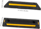 Rubber Garage Parking Stopper Tire Stops for Garage Floor Heavy Duty Wheel Block