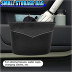 Mini Car Trash Can - Leak-Proof Hanging Car Garbage Can Auto Trash Bag Organizer - Small Garbage Bin Container Vehicle Door Front Back Seat Storage Accessories for Cars Home Office (Clip-on)