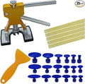 25PCS Car Dent Puller Kit, Car Body Dent Repair Tools, Paintless Dent Lifter Repair Tool Puller with 18 Tabs, Auto Dent Remov
