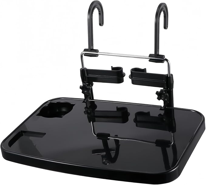 Car Steering Wheel Desk Compatible with Ford F150 F250 F350 F-150 F-250 F-350, Foldable Back Seat Tray Table, Car Steering Wheel Tray for Laptop Eating Writing, Travel Car Accessories,A