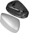 Yumzeco Compatible with Honda Accord Side Mirror Cover Trim 8th Gen 2008 2009 2010 2011 2012, Silver Door Rearview Mirror Caps Replacement for Honda Accord W/O Light Hole - Right Passenger Side