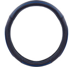Car Pass Colour Piping Leather Universal Fit Steering Wheel Cover,Perfectly fit for 14.5-15 inches Suvs, Vans, Trucks, Sedans