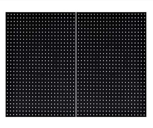 WallPeg Made in USA Pegboard Panels Garage Organization - Wall Storage Kit (PB-2 B) (2) ea - 24" x 16" Peg Board Tool Organiz