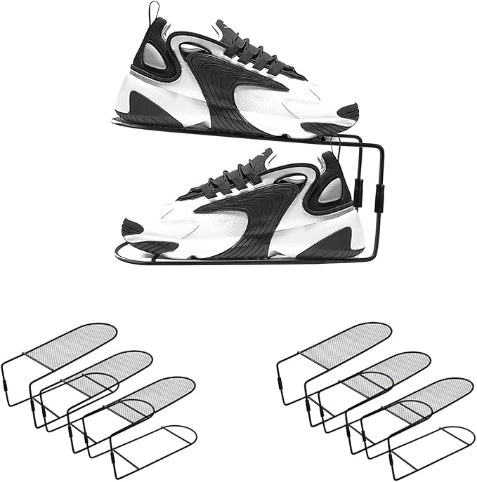 CiBiZi Shoe Slots Organizer 6Pack Metal Shoe Stackers for a Pair of Shoes Double Layer Shoe Holder Shoe Storage Closet Organi