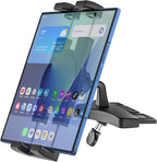Car CD Slot Tablet Mount Holder for 4.7"-13" Phone & iPad Ultra Sturdy CD Player Car Tablet Holder Stand with 360° Rotation, Compatible with iPad Pro/Air/Mini, Galaxy Tabs, iPhone, Tablets