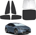 6pcs Car Window Shades for Toyota Prius 2023 2024 2025, Full Car Window Covers for Privacy, Sunshades for Prius Front Rear Windshield Side Windows to Block UV and Protect Privacy