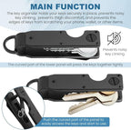 Key Organizer, Chain Holder Organizer, Minimalist Holder for keychain Secures 1-5 Keys