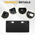 Front License Plate Frame Compatible with Toyota Highlander 2020 2021 2022 2023 2024, Bumper License Frame Holder Mounting Br