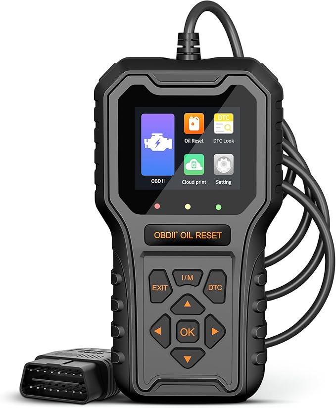 Car Code Reader, OBD2 Scanner for Check Engine Light/Oil Light Reset, Enhanced OBDII Scan Tool Car Accessories Fix Clear Fault