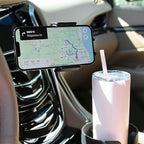 CupCargo Pro – 2-in-1 Car Cup Holder Expander and 360° Phone Mount with Adjustable Base and Flexible Neck, Universal Fit