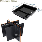 JDMCAR 2PCS Center Console Insert Set Compatible with Toyota Tacoma 2023 2022-2016, Console Armrest Box Insert Tray and Center Console Organizer Divider for Tacoma Accessories