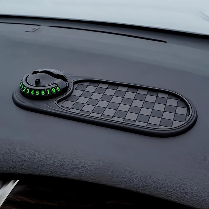 Multifunctional Car Anti-Slip Mat Mobile Phone Holder for Dashboard - Non-Slip Sticky Mount Stand for Car, Adjustable and Sec