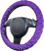 Flying Banner car Steering Wheel Cover Massage Velvet Warm Universal Size 15 inches SUV Truck Anti Slip Odorless Summer Winte