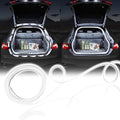 Upgrade Dynamic Flowing Car LED Trunk Light Strip, 158Inch Universal Flexible Cutting Silicone Waterproof Neon Lights Strip, 12V Interior Ambient Lighting for Cars SUVs(White)