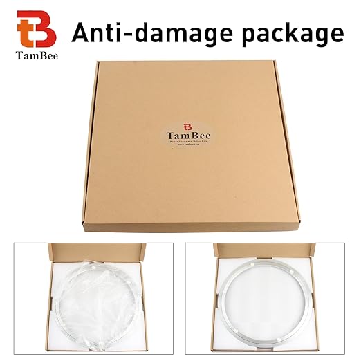 TamBee 18 Inch Lazy Susan Hardware Kit - Heavy Duty Aluminum Turntable Bearing with Metal Rotating Ring Mechanism Lazy Susan 