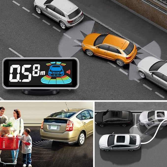 Car 8 Parking Sensors Kit Assist System Reverse Front and Rear Reverse Radar parktronic Auto Electronics Vehicle Back Assista