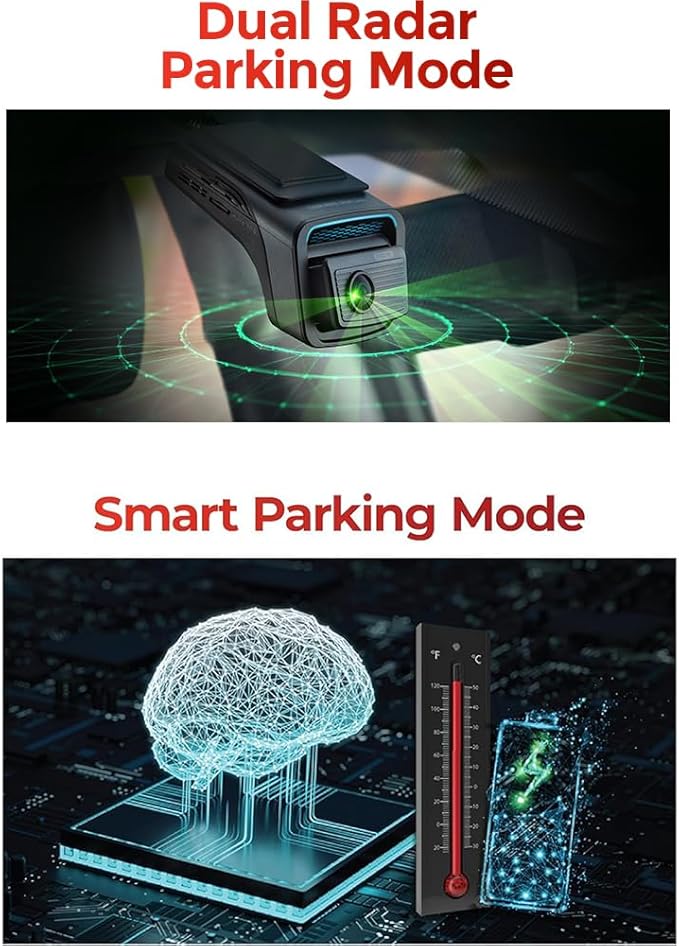 THINKWARE U3000 PRO 2CH 4K HDR Dual Dash Cam Front and Rear - 4K+2K STARVIS 2, Super Night Vision 4.0, Radar Parking Mode, Th