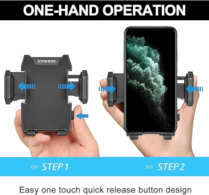 EXSHOW Phone Holder for Car CD Slot, One-Hand-Available CD Player Cell Phone Mount for iPhone 11 Pro Max 11 XR XS 8 Plus 7 6S SE, Samsung S10+ S10e S10 S9 N9 S8 Note10 10+ Plus, Google, LG, Moto etc