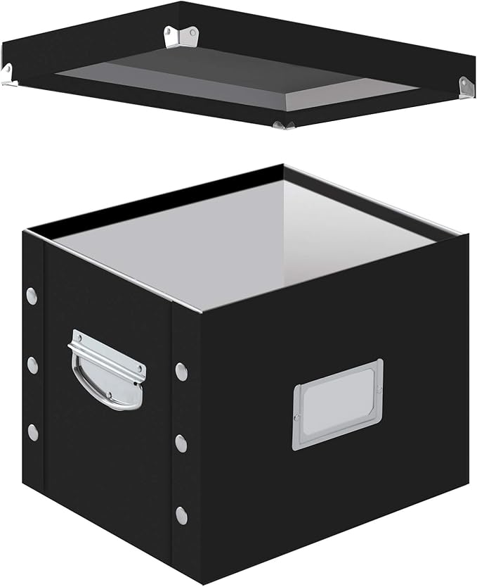 Snap-N-Store Letter-Size File Box, Black (SNS01533)