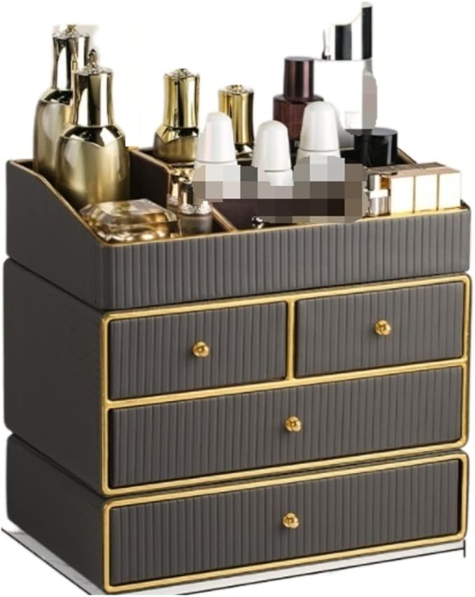 Bathroom Makeup Organizers, Drawer Type Desktop Cosmetic Storage Box Multi-Layer Office Jewelry Makeup Organizer Organizer fo